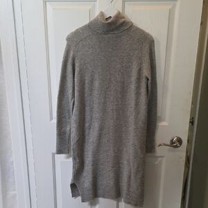 J Crew Gray Turtleneck Sweater Dress
